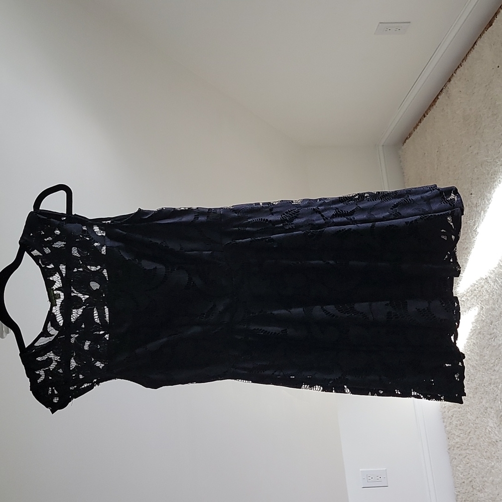 Black lace dress